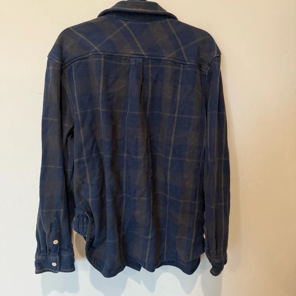 The North Face Navy Plaid Shirt Jacket Men’s Size XXL Outdoor Warm Hiking Fall